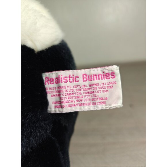 Vintage Russ Berrie Realistic Bunnies Plush Easter Rabbit Stuffed Animal Toy 8" - Picture 2 of 9